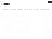 Tablet Screenshot of jonallenmetalart.com